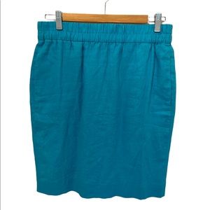 J. Crew Linen Pull On Skirt